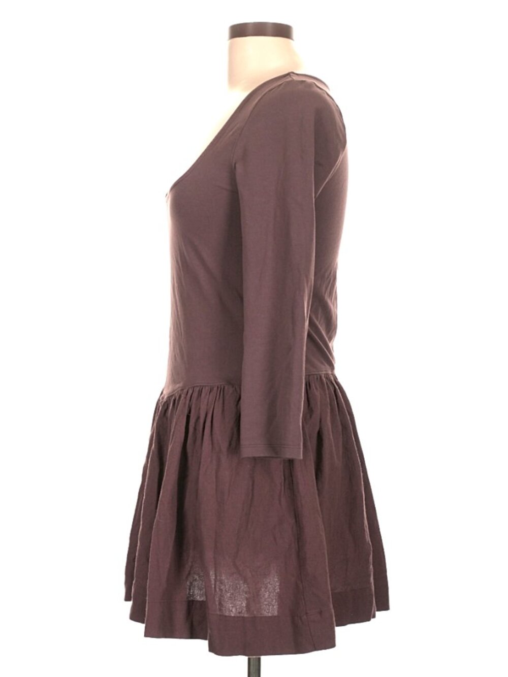 Free People Free-est "Onda" Drop-Waist Long-Sleeve Mini Dress - Size Large - Picture 6 of 10